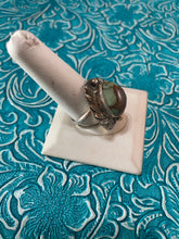 Load image into Gallery viewer, Old Pawn Navajo Sterling Silver &amp; Turquoise Ring Size 10.5