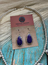 Load image into Gallery viewer, Navajo Charorite And Sterling Silver Necklace &amp; Earring Set Signed
