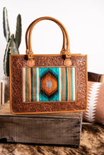 Load image into Gallery viewer, The Calamity Tote - Turquoise &amp; Rust
