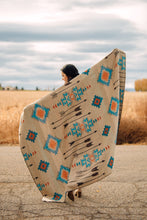 Load image into Gallery viewer, The Pasadena Blanket - Teal &amp; Rust
