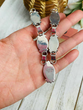 Load image into Gallery viewer, Navajo Sterling Silver &amp; Golden Hills Turquoise Lariat Necklace Set