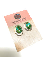 Load image into Gallery viewer, Handmade Sonoran Mountain Turquoise Sterling Silver Earrings