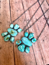 Load image into Gallery viewer, Navajo Turquoise &amp; Sterling Silver Necklace Signed