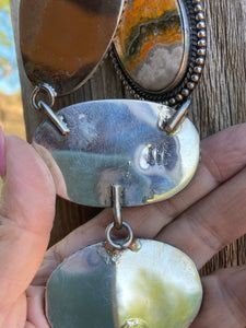 Chimney Butte Bumble Bee Jasper  & Sterling Silver Lariat