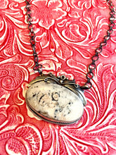 Load image into Gallery viewer, Navajo White Buffalo And Sterling Silver Necklace