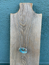 Load image into Gallery viewer, Navajo Carico Lake Turquoise And Sterling Silver Necklace By Emer Thompson