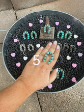 Load image into Gallery viewer, Handmade Sterling Silver Adjustable Horseshoe Rings Signed Nizhoni
