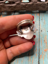 Load image into Gallery viewer, Old Pawn Navajo Sterling Silver &amp; Turquoise Ring Size 10