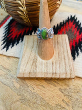Load image into Gallery viewer, Navajo Sonoran Gold Turquoise &amp; Sterling Silver Ring Size 6