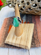 Load image into Gallery viewer, Navajo Turquoise &amp; Sterling Silver Ring Size 5