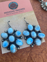 Load image into Gallery viewer, Amazing Navajo Golden Hills Turquoise &amp; Sterling Pendant Set Signed