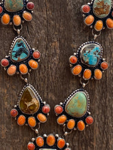 Load image into Gallery viewer, Sheila Becenti Royston Turquoise &amp; Spiny Drop Necklace Set