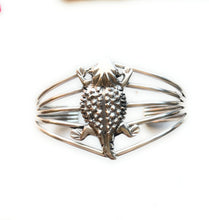 Load image into Gallery viewer, Navajo Sterling Silver Horny Toad Cuff Bracelet Signed