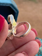 Load image into Gallery viewer, Blue Mojave &amp; Sterling Silver  Diamond Wrap Ring
