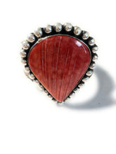 Load image into Gallery viewer, Navajo Orange Spiny And Sterling Silver Cuff Bracelet