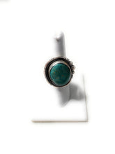 Load image into Gallery viewer, Old Pawn Navajo Sterling Silver &amp; Turquoise Ring Size 6.5