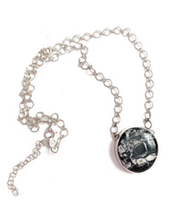 Load image into Gallery viewer, Navajo Sterling Silver &amp; White Buffalo Necklace Signed