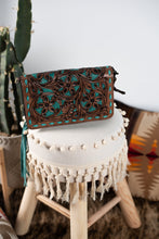 Load image into Gallery viewer, The Muller Buckstitch Purse - Turquoise