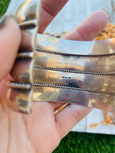 Load image into Gallery viewer, Vintage Navajo Sterling Silver Cuff Bracelet Signed