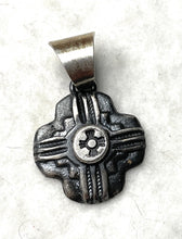Load image into Gallery viewer, Navajo Sterling Silver Pendant By Chimney Butte