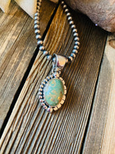Load image into Gallery viewer, Navajo Royston Turquoise &amp; Sterling Silver Pendant