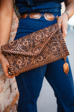 Load image into Gallery viewer, The Stampede Tooled Leather Purse
