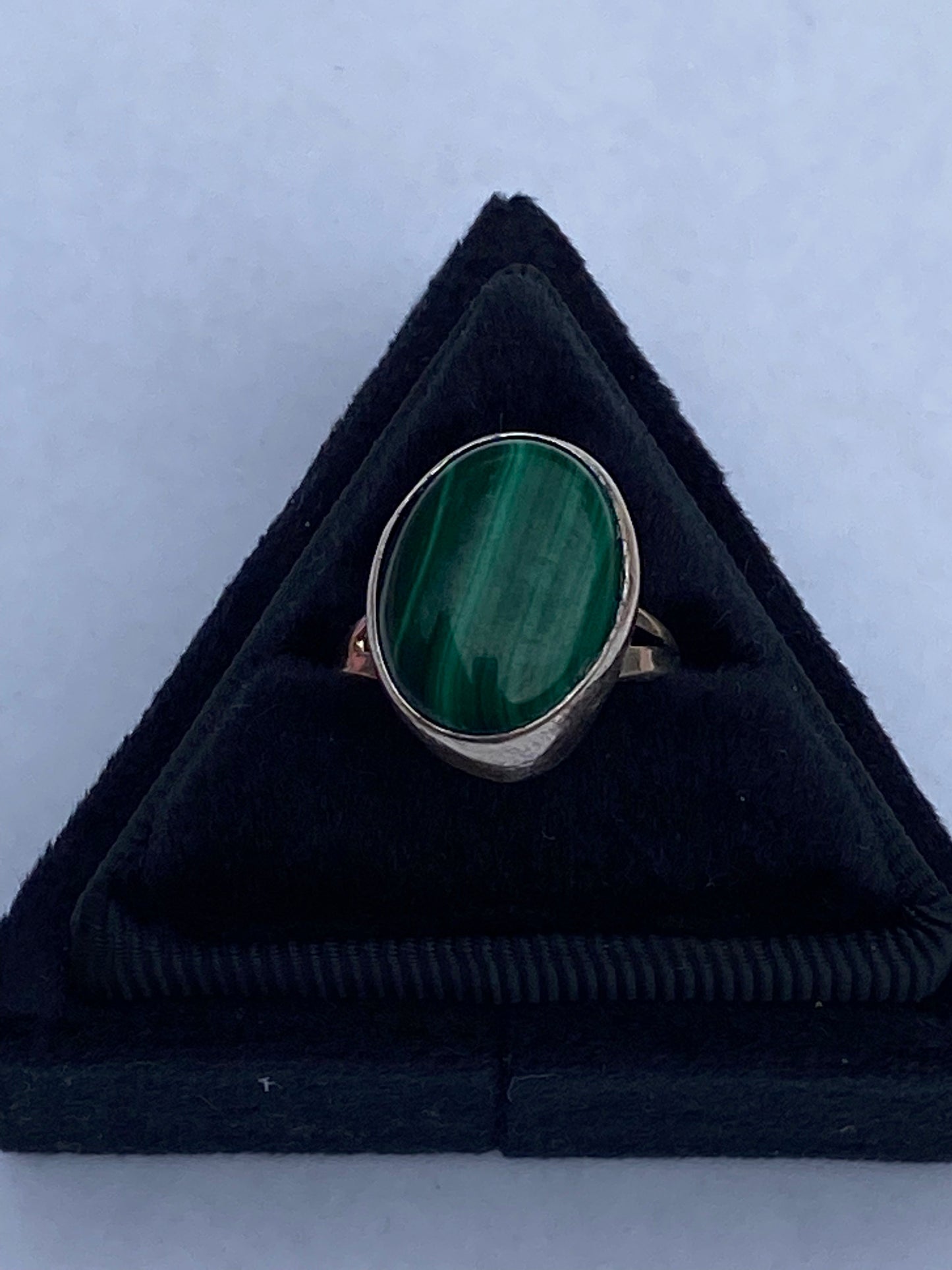 Navajo Malachite & Sterling Silver Rings