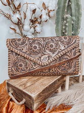 Load image into Gallery viewer, The Stampede Tooled Leather Purse