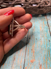 Load image into Gallery viewer, Old Pawn Navajo Sterling Silver &amp; Royston Turquoise Ring Size 9