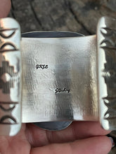 Load image into Gallery viewer, Navajo Sterling Silver Number 8 Turquoise Jumbo Bracelet Cuff