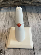 Load image into Gallery viewer, Navajo Orange Spiny &amp; Sterling Silver Ring