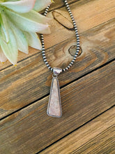 Load image into Gallery viewer, Navajo Sterling Silver &amp; Fossilized Coral Pendant