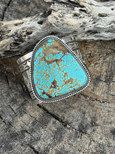 Load image into Gallery viewer, Navajo Sterling Silver Number 8 Turquoise Jumbo Bracelet Cuff