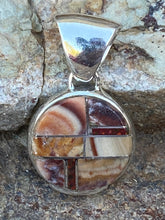 Load image into Gallery viewer, Navajo Coral &amp; Fire Opal Pendant