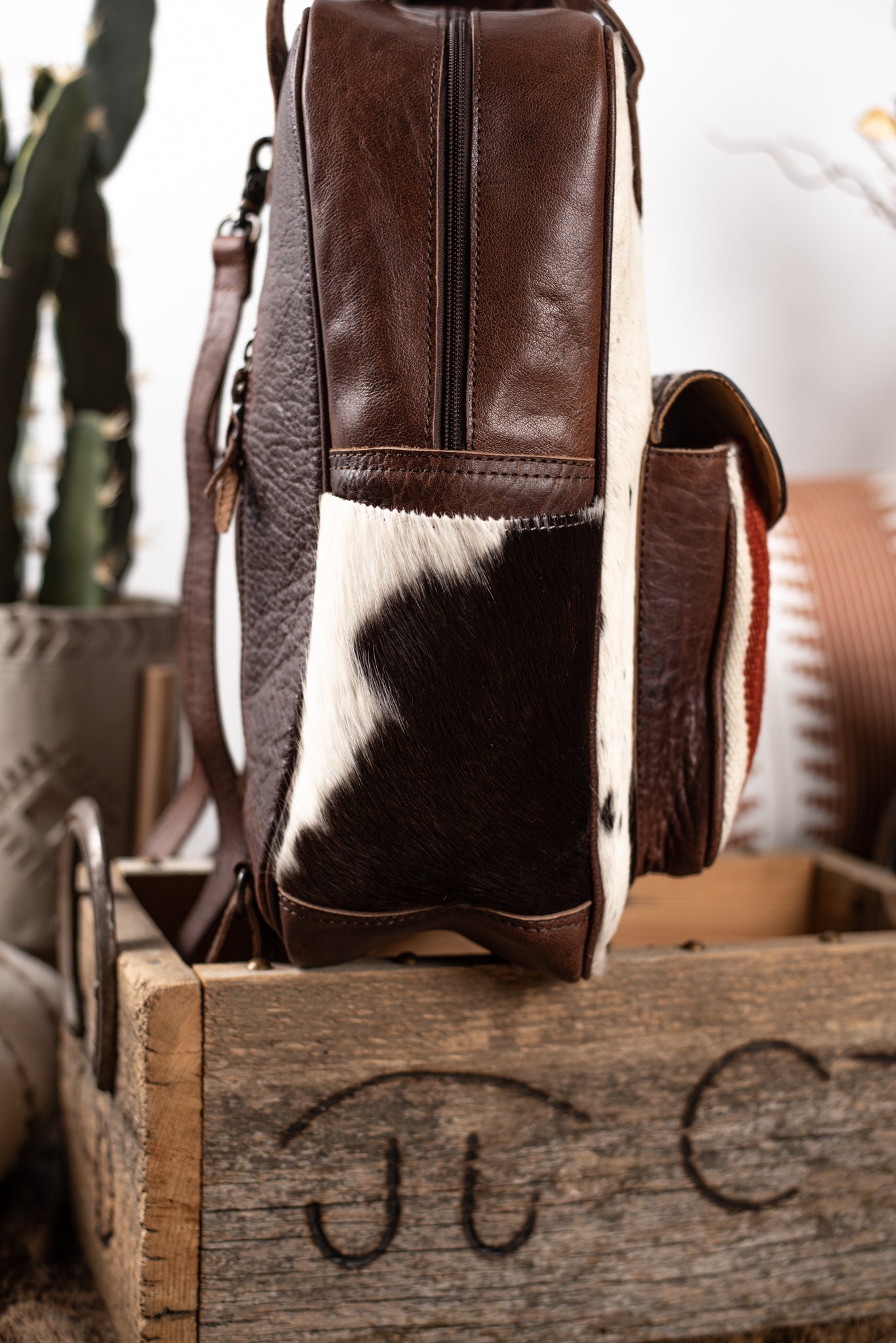 The Kamal Cowhide Backpack – The Western Mama