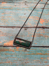 Load image into Gallery viewer, Navajo Sterling Silver &amp; Royston Turquoise Bar Necklace