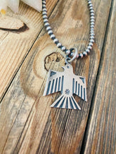 Load image into Gallery viewer, Handmade Sterling Silver Thunderbird Pendant By Dan Dodson