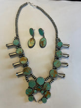 Load image into Gallery viewer, Turquoise Squash Blossom Set by the Navajo Artist Jacqueline Silver