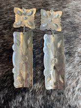 Load image into Gallery viewer, Leander Tahe Navajo Sterling Silver Earrings Handmade