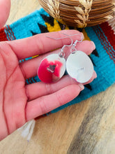 Load image into Gallery viewer, Navajo Turquoise &amp; Sterling Silver Dangle Earrings