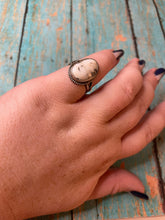 Load image into Gallery viewer, Navajo Sterling Silver &amp; White Buffalo Ring