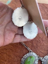 Load image into Gallery viewer, Navajo Gaspeite &amp; Sterling Silver Necklace Set by Larry Kaye
