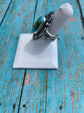 Load image into Gallery viewer, Navajo Sonoran Mountain Turquoise And Sterling Silver Statement Ring Size 7