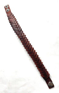 Handmade Brown Leather Bracelet