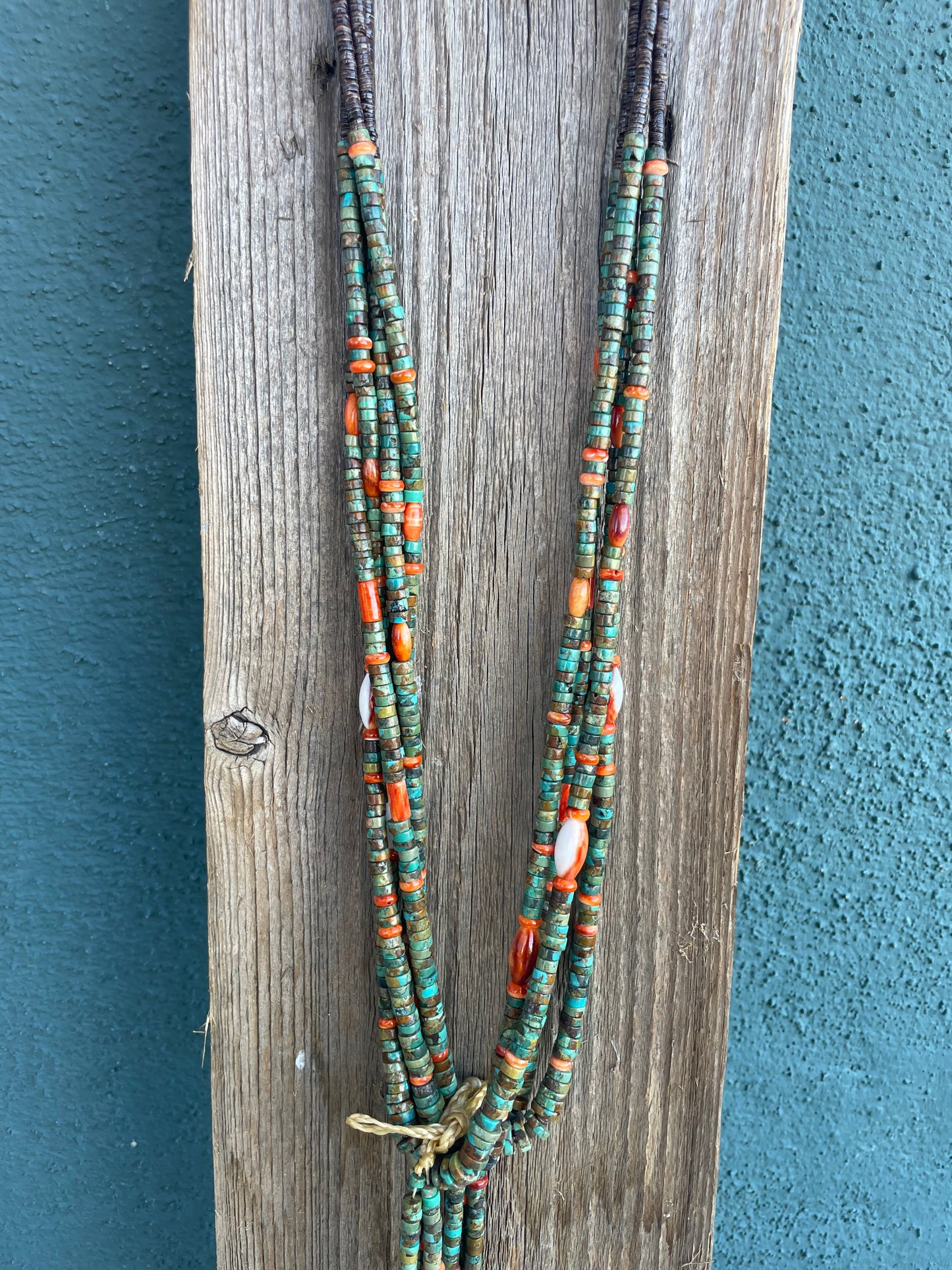 Navajo Jacla Beaded 4 Strand Necklace