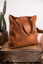 Load image into Gallery viewer, The Dunn Leather Tote - Light Brown