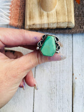 Load image into Gallery viewer, Navajo Turquoise &amp; Sterling Silver Ring Size 5