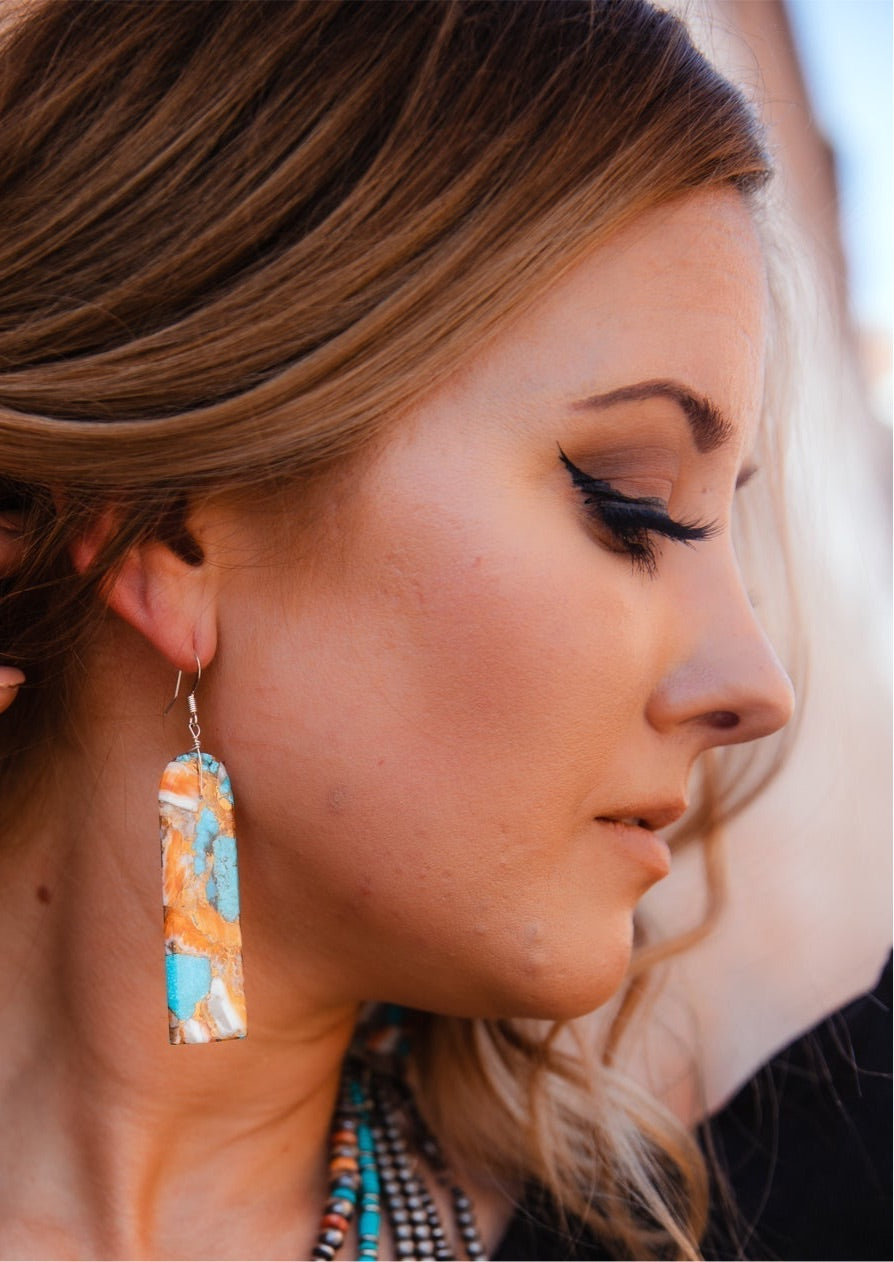 The Stephens Slab Earrings