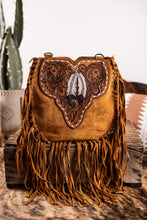 Load image into Gallery viewer, The Wild Feather Fringe Purse - Tan