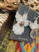 Load image into Gallery viewer, Navajo Jasper &amp; Sterling Silver Angel Dangle Earrings